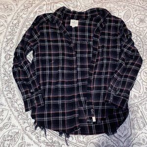 oversized american eagle flannel shirt